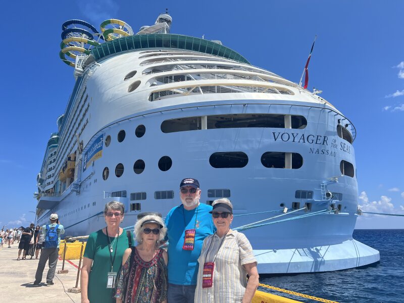 Civitas Senior Living | Seniors in front of a cruise ship