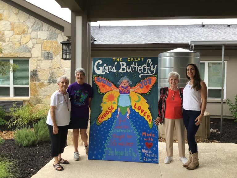 Alexis Pointe of Wimberley | Butterfly Mural