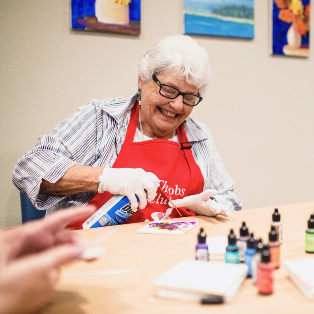 Civitas Senior Living | Senior woman crafting