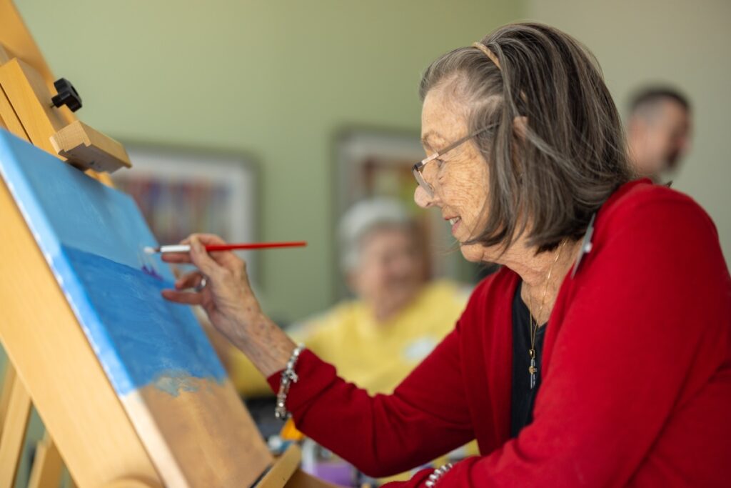 Civitas Senior Living | Resident painting