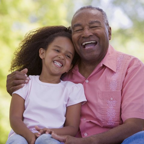 Arabella of Longview | Senior man and his granddaughter