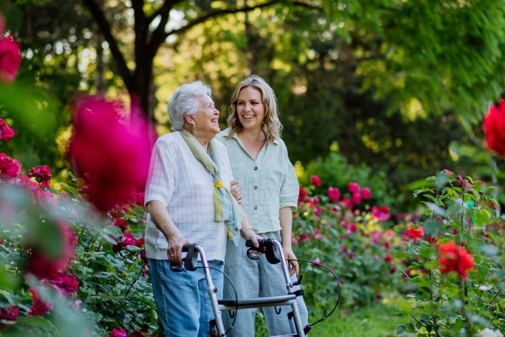 Civitas Senior Living | Assisted living senior outdoors