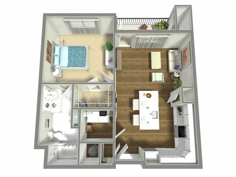 Arabella of Red Oak | Independent living, one bedroom floor plan