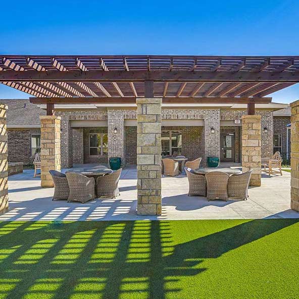 Ariel Pointe of Sachse | Courtyard area