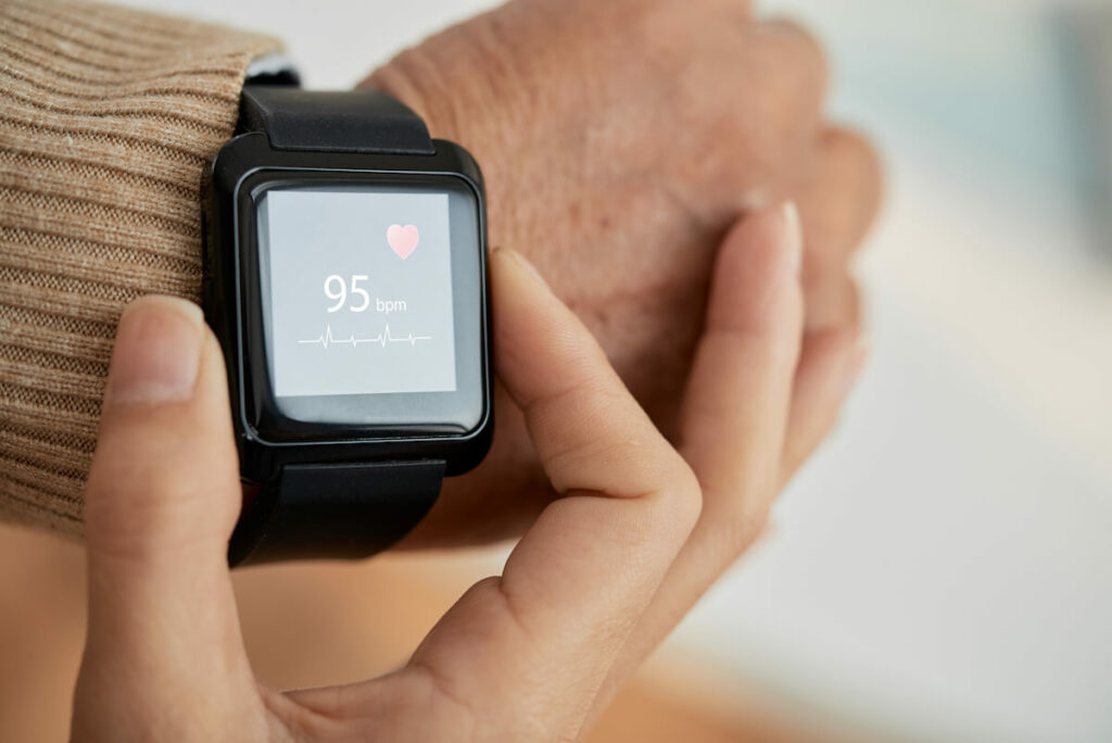 Civitas Senior Living | Tech watch showing heart rate