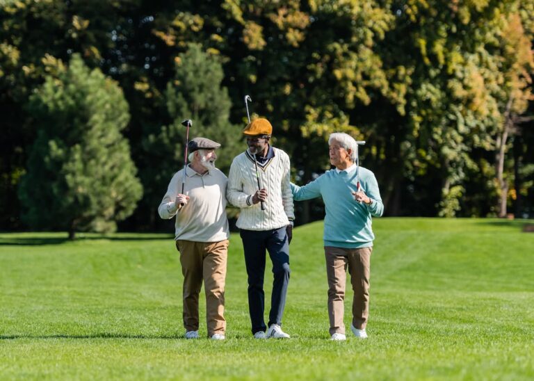 Cambridge Court | Senior men golfing