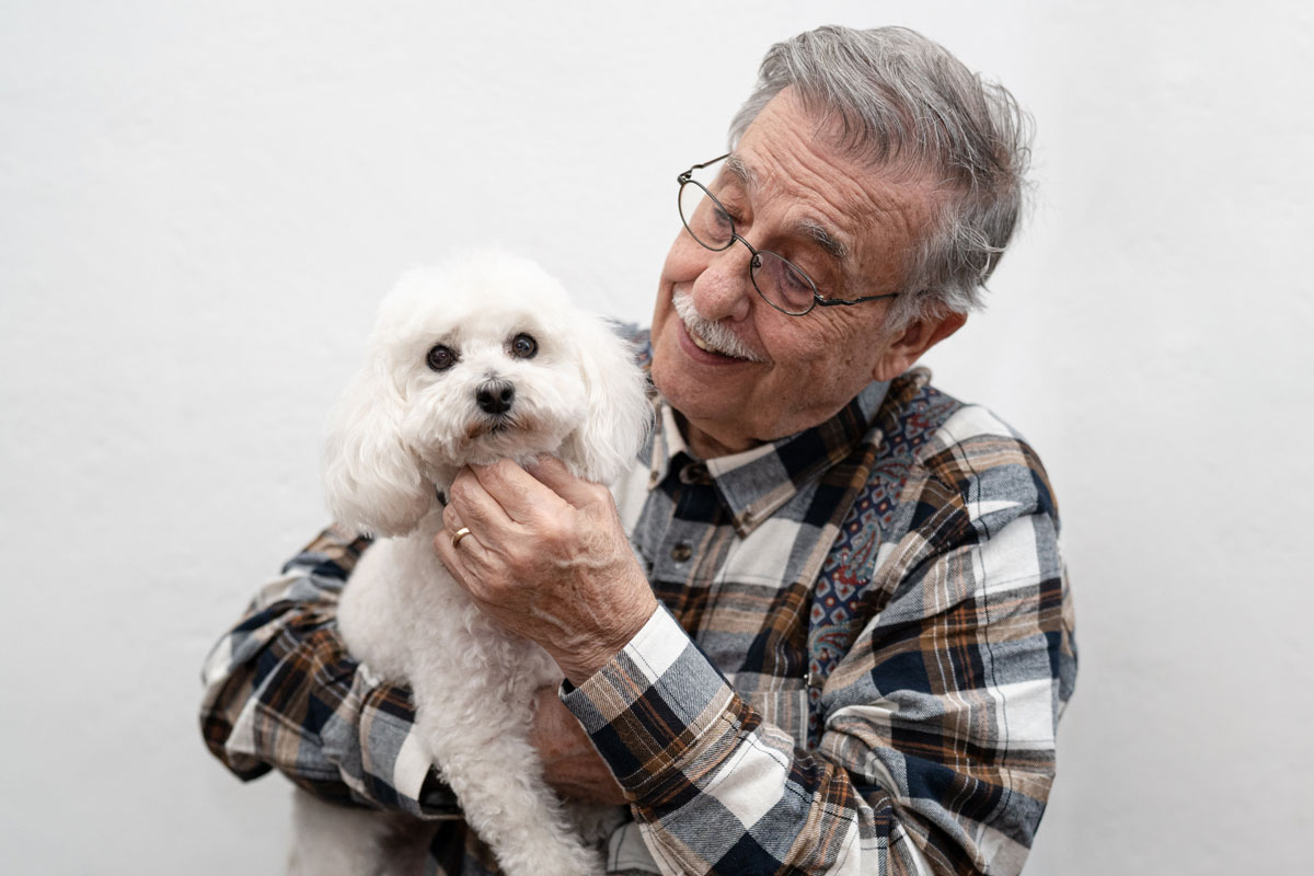 Clear Fork | Senior playing with dog