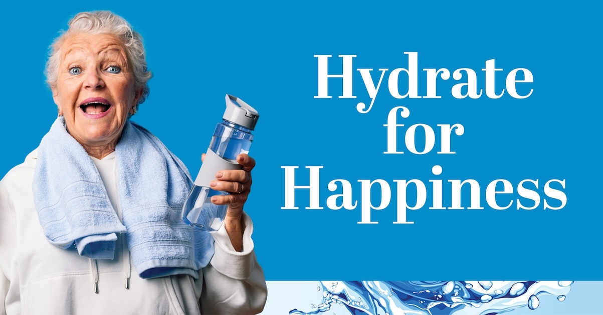 Civitas Senior Living communities understand the importance of hydration for seniors. Civitas Senior Living | Senior hydration banner