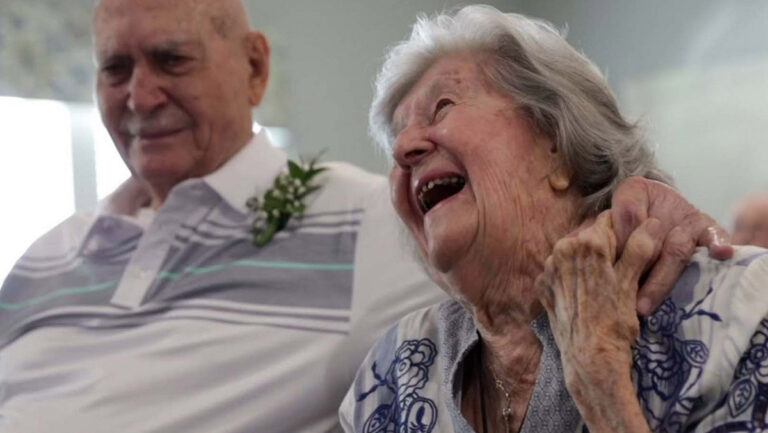 Dancing River | Senior couple participating in Miracle Moments program
