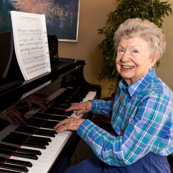 Double Creek | Senior woman playing piano