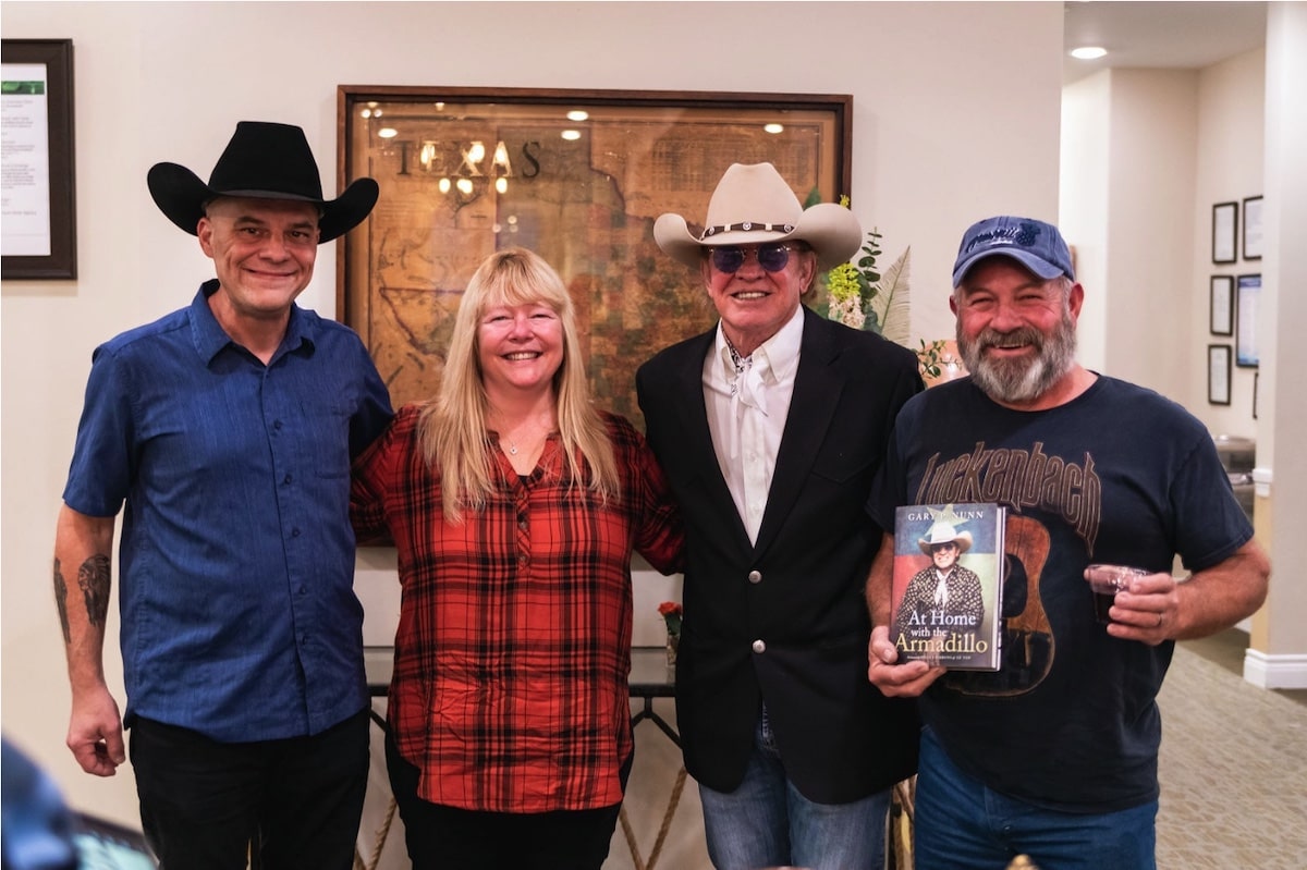 Double Creek Assisted Living | Gary P. Nunn taking photos at book signing