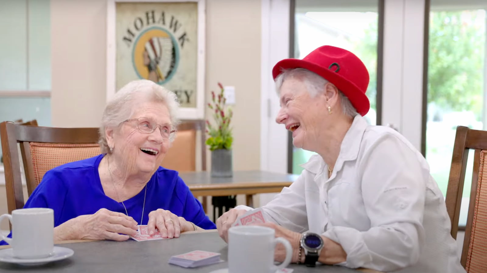 Double Creek Assisted Living | Two friends at an assisted living community laughing and having fun