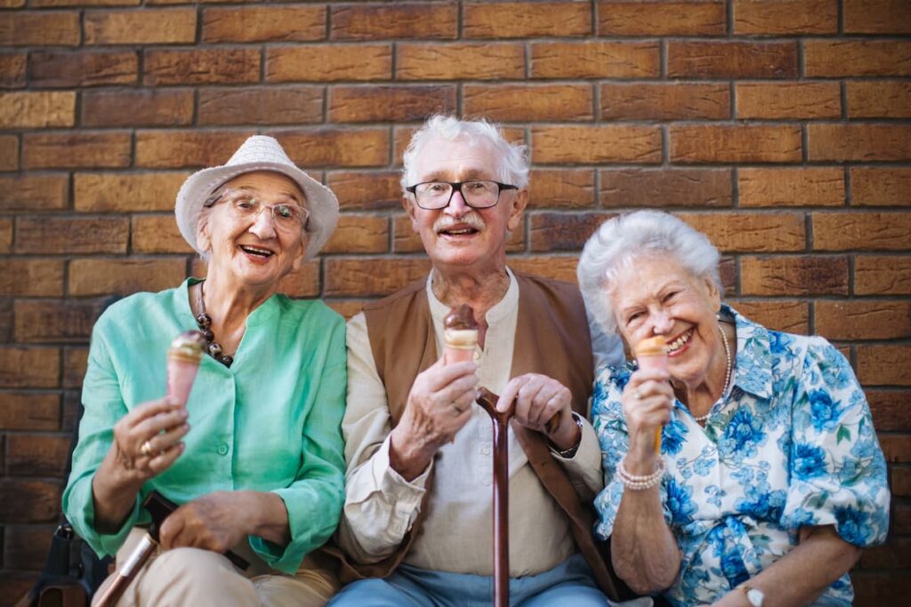 Civitas Senior Living | Residents enjoy Blue Bell ice cream