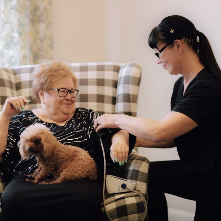 Civitas Senior Living | Senior woman treated by nurse
