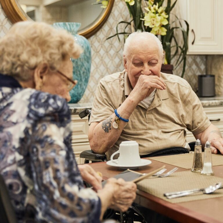 Harvest of Roanoke | Senior couple dining together