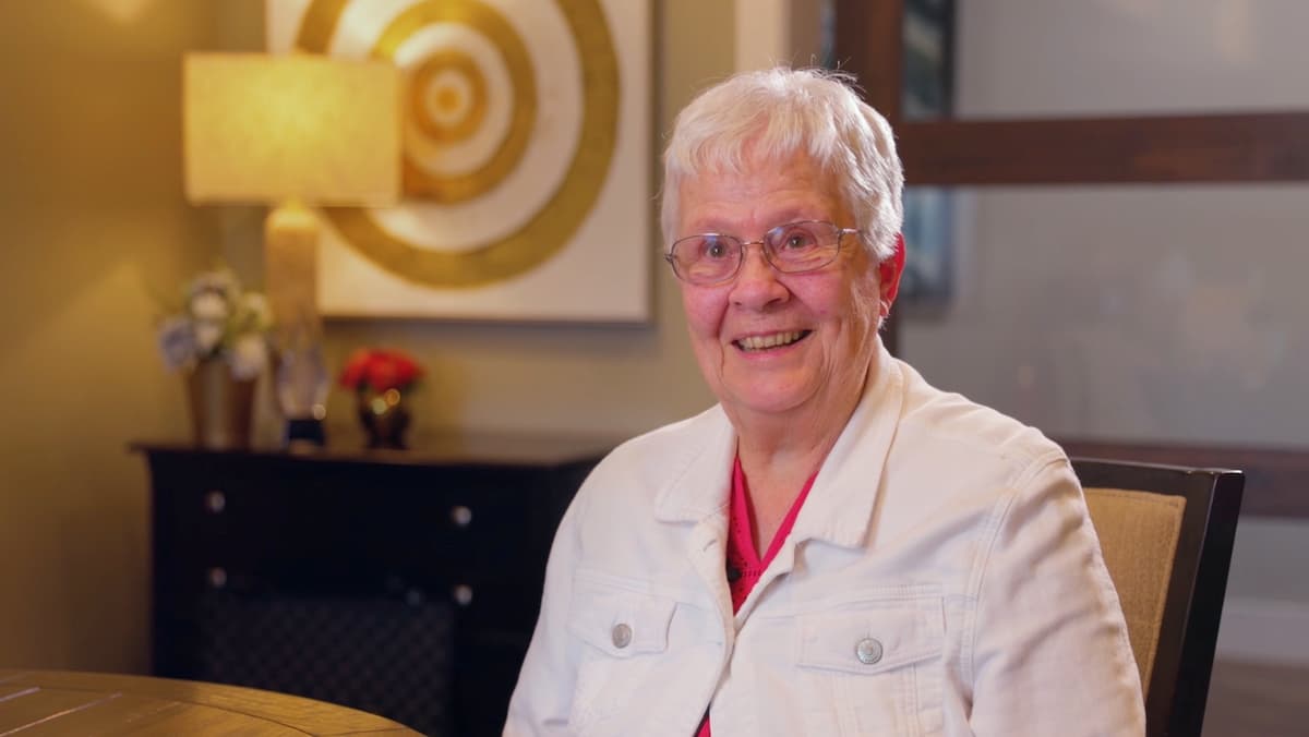Ledgestone Senior Living | Maggie doing an interview