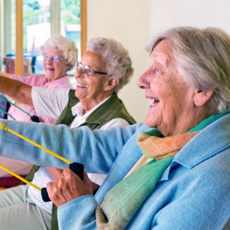 Legacy Oaks of South Austin | Senior women participating in exercise activity