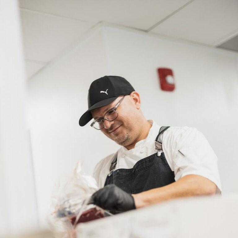 Long Creek | Chef prepping food