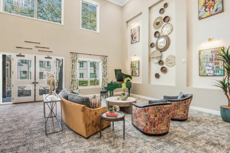 StoneCreek of Copperfield | Foyer with a piano