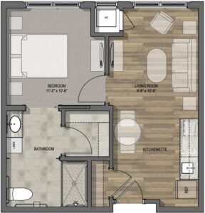 Stone Creek of Copperfield | Floorplan 1br