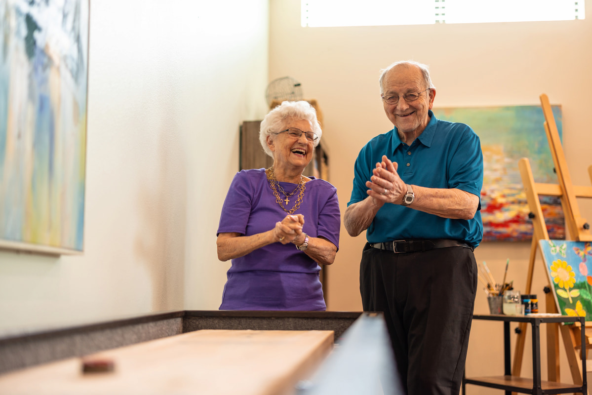 Civitas Senior Living | Seniors having fun playing games