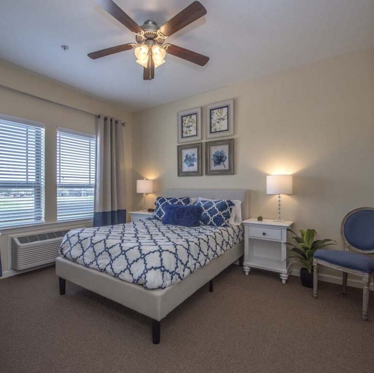 StoneCreek of Edmond | Model apartment bedroom