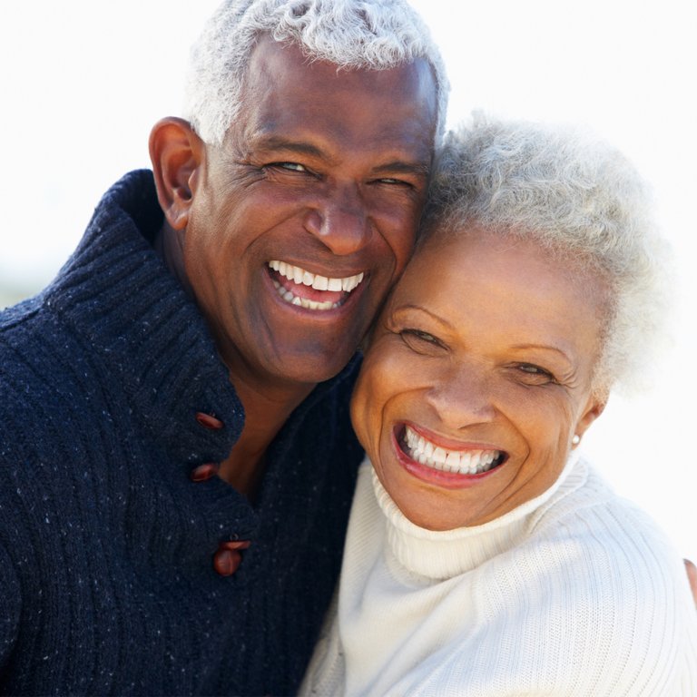 StoneCreek of Flying Horse | Senior couple smiling