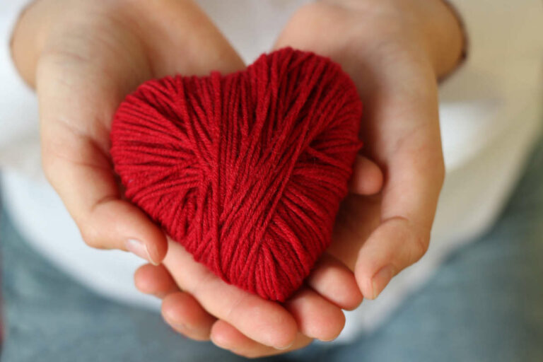 Civitas Senior Living | Yarn ball shaped like a heart