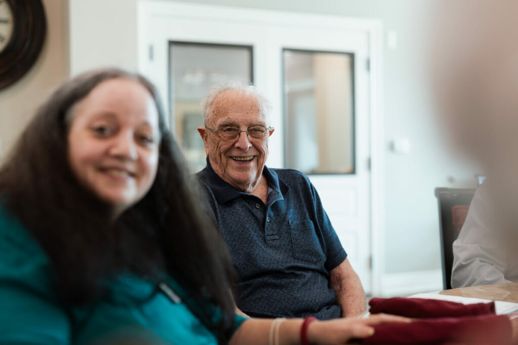 Tech Ridge Oaks | Senior man and woman smiling