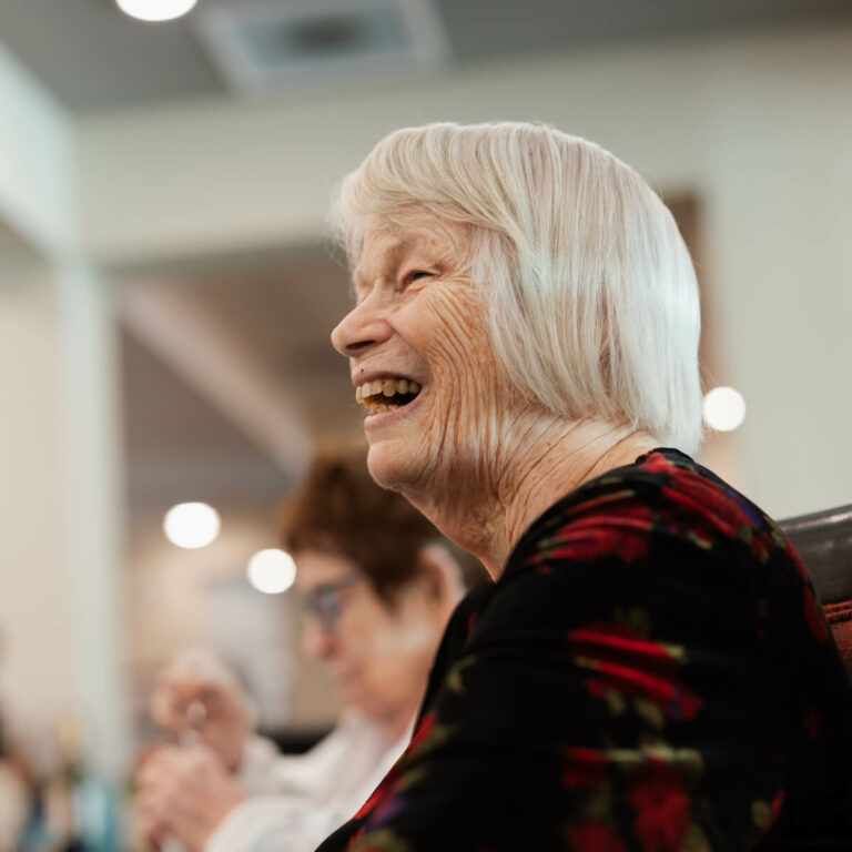 Tech Ridge Oaks | Senior woman laughing