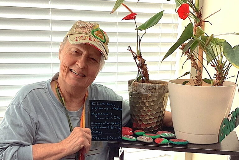 Tech Ridge Oaks | Resident showing her gardening skills