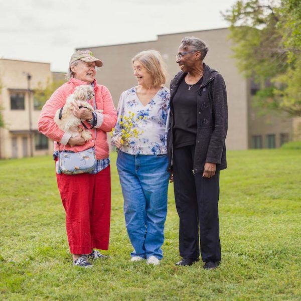 Tech Ridge Oaks | Residents walking their dogs
