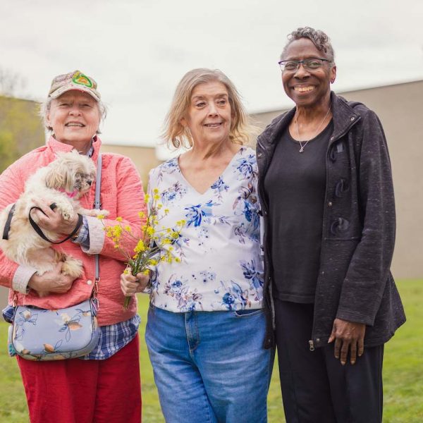 Tech Ridge Oaks | Residents walking their dogs