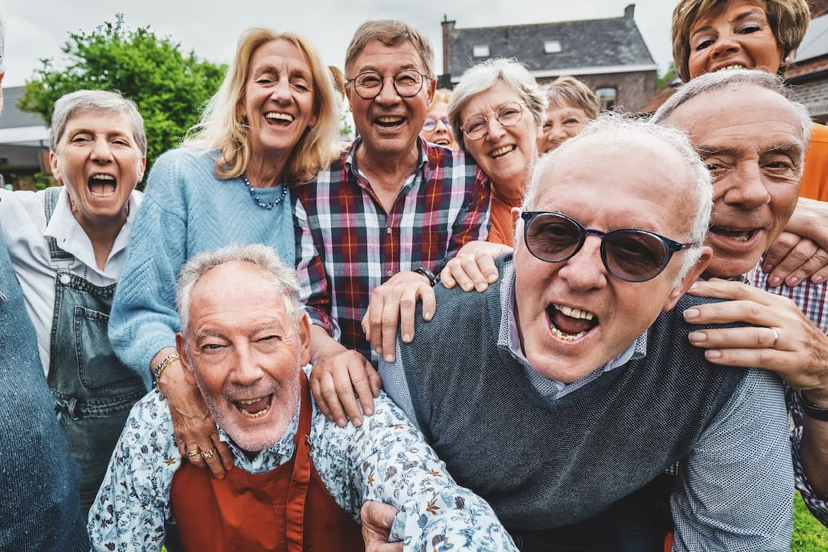 The Avenues at Fort Bend | Seniors gathered for a fun photo