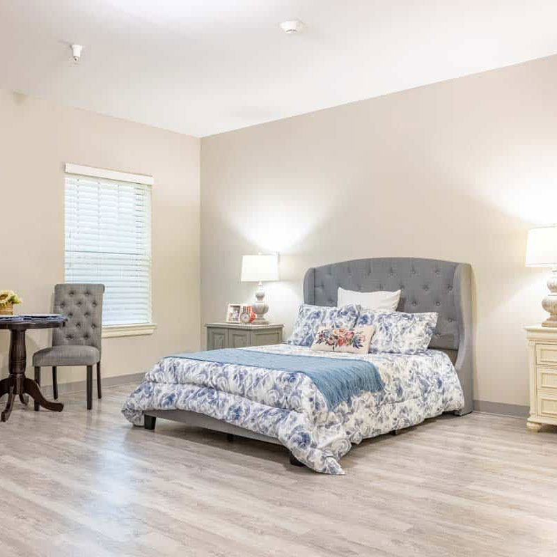 The Avenues of Fort Bend | Senior apartment bedroom