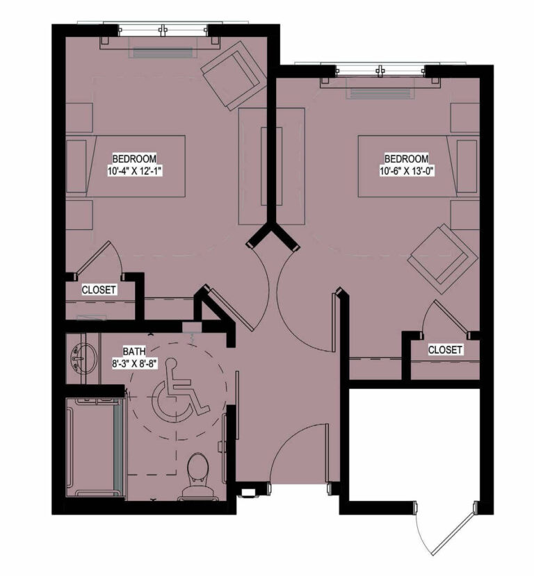 The Bluffs of Flagstaff | Two Bedroom, Semi-Private | Tanglewood