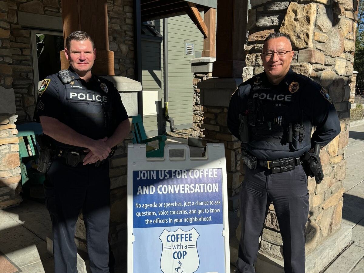 The Bluffs of Flagstaff | Police standing outside
