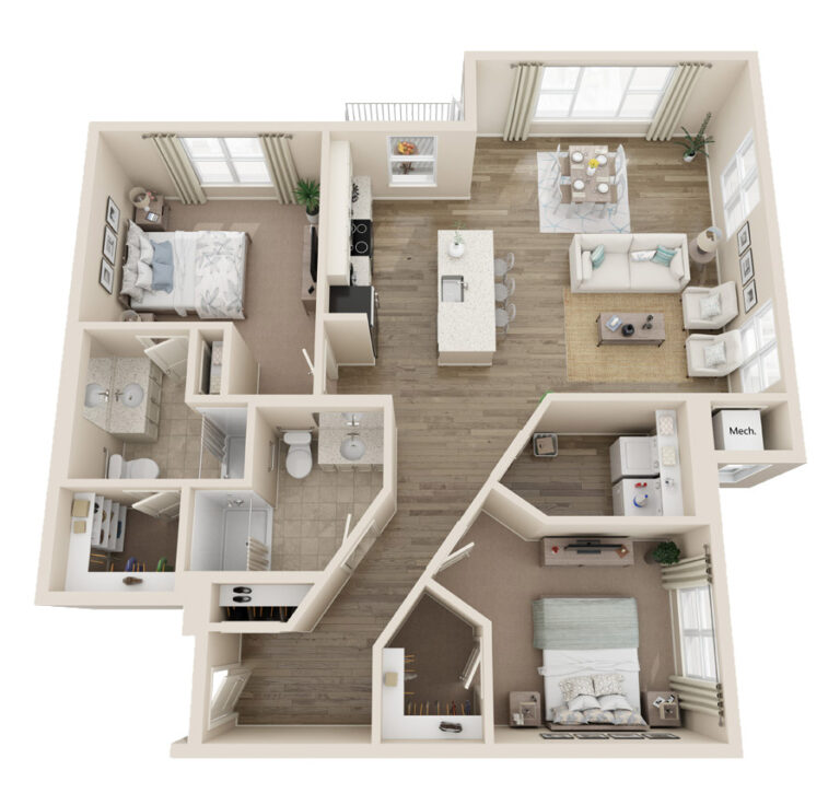 The Bluffs of Flagstaff | Large Deluxe Two Bedroom Two Bath
