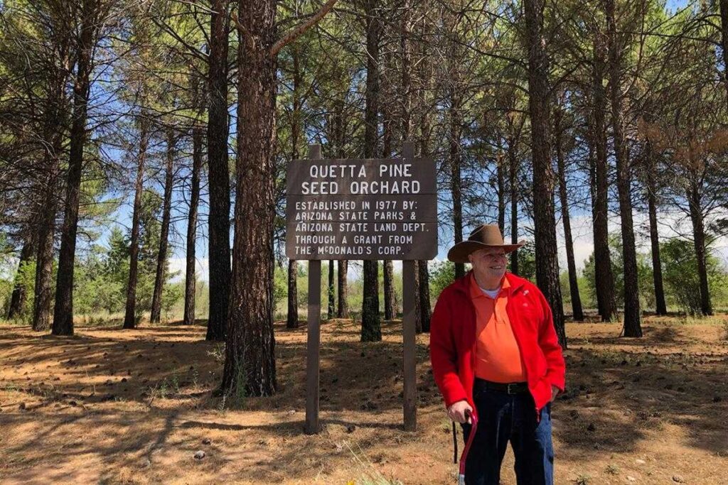 The Bluffs of Flagstaff | Resident Visits Forest He Planted