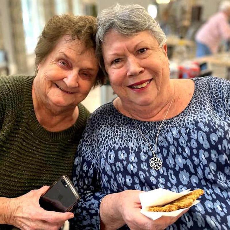 The Brooks of Cibolo | Senior friends smiling together