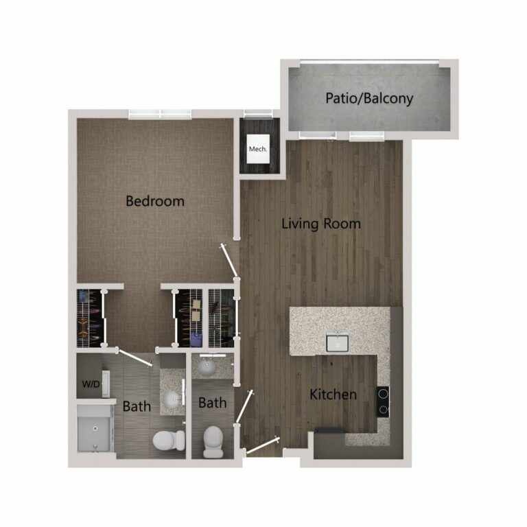 The Gallery at North Port | One Bedroom, 1.5 Bath