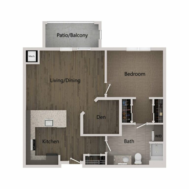 The Gallery at North Port | One Bedroom w/ Den