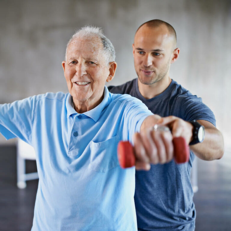 Civitas Senior Living | Seniors doing rehab exercises