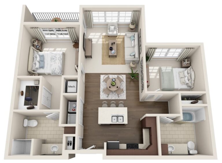 The Grand | Two Bedroom, Two Bathroom
