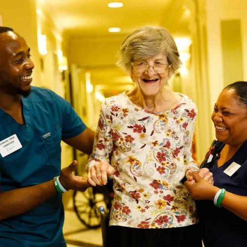 Civitas Senior Living | Seniors getting help from team members