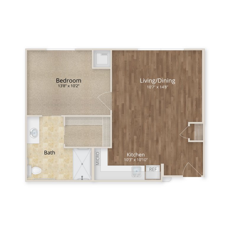 The Grandview of Chisholm | One Bedroom Deluxe