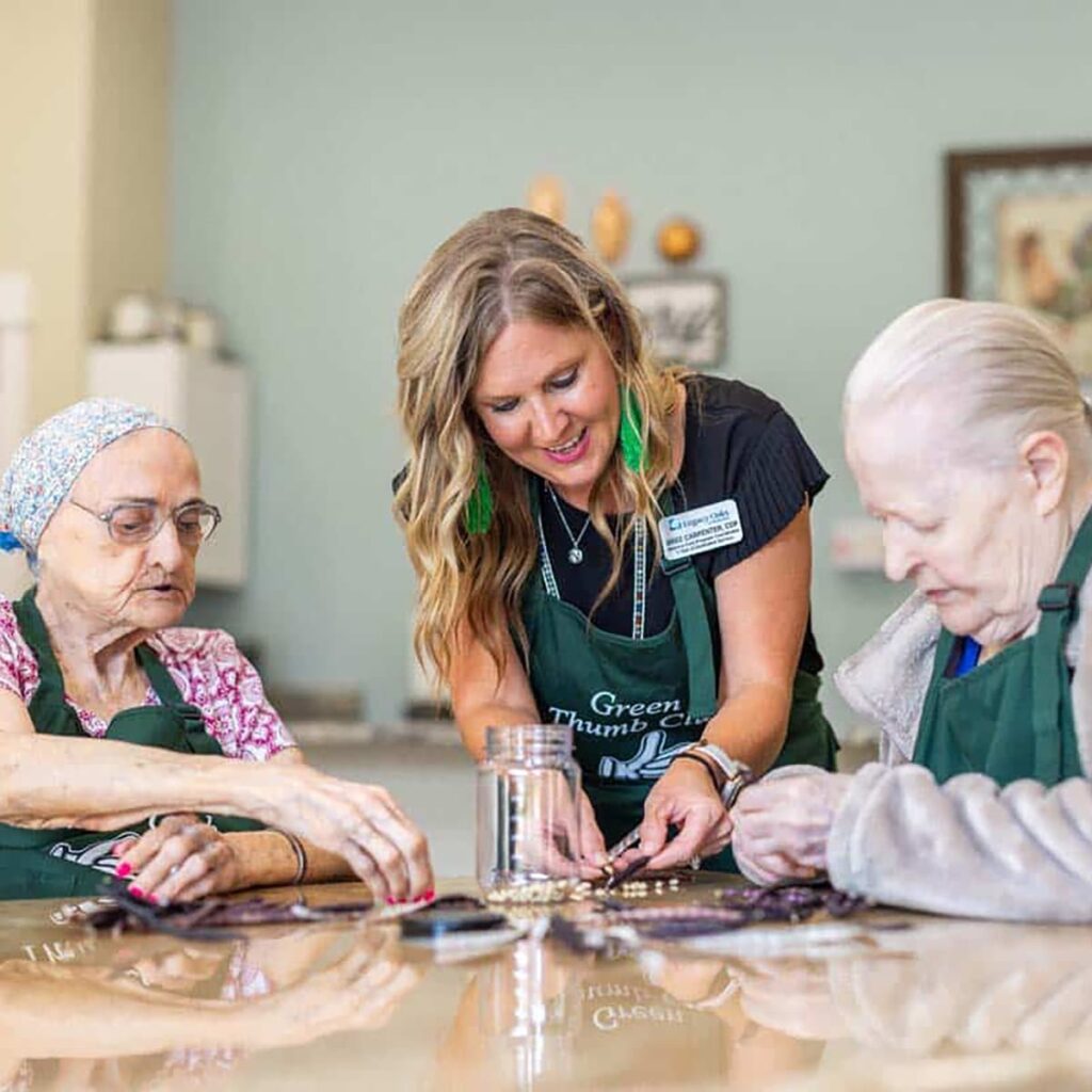 Civitas Senior Living | Senior residents making art
