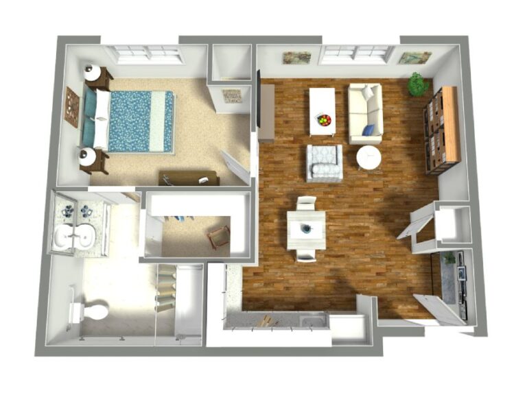The Grandview of Chisholm Trail | Assisted Living One Bedroom Deluxe