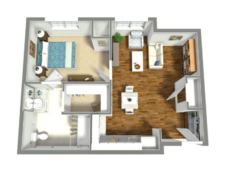 The Grandview of Chisholm Trail | Assisted Living One Bedroom Deluxe