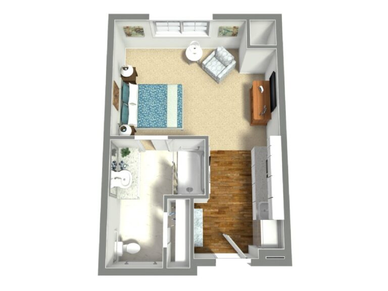 The Grandview of Chisholm Trail | Assisted Living Studio Deluxe